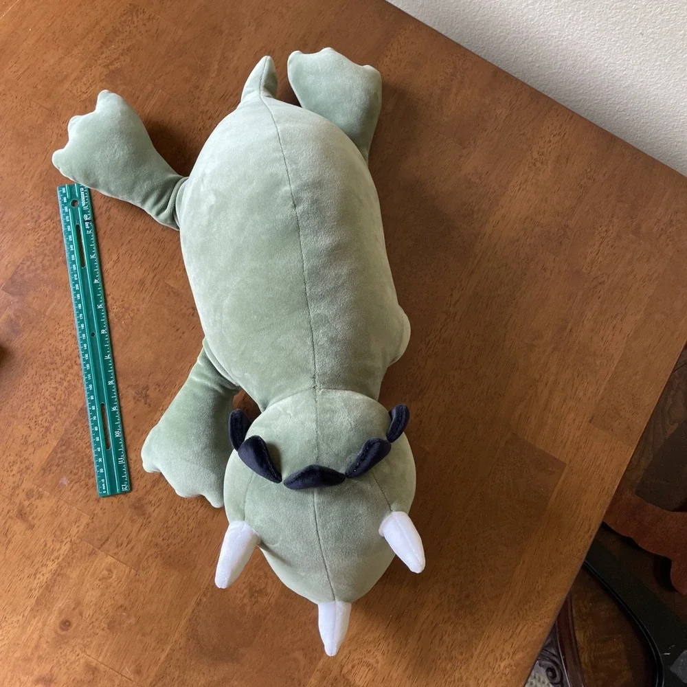 Pillowfort Weighted Stuffed Animal Green Dinosaur Plush Stuffie Stuffy Clean